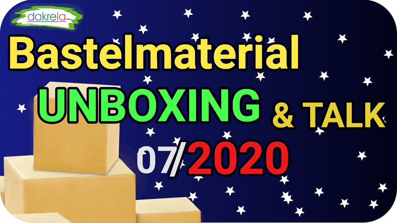 UNBOXING Bastelmaterial von efco & Talk &uuml;ber Bastell&auml;den (2020)