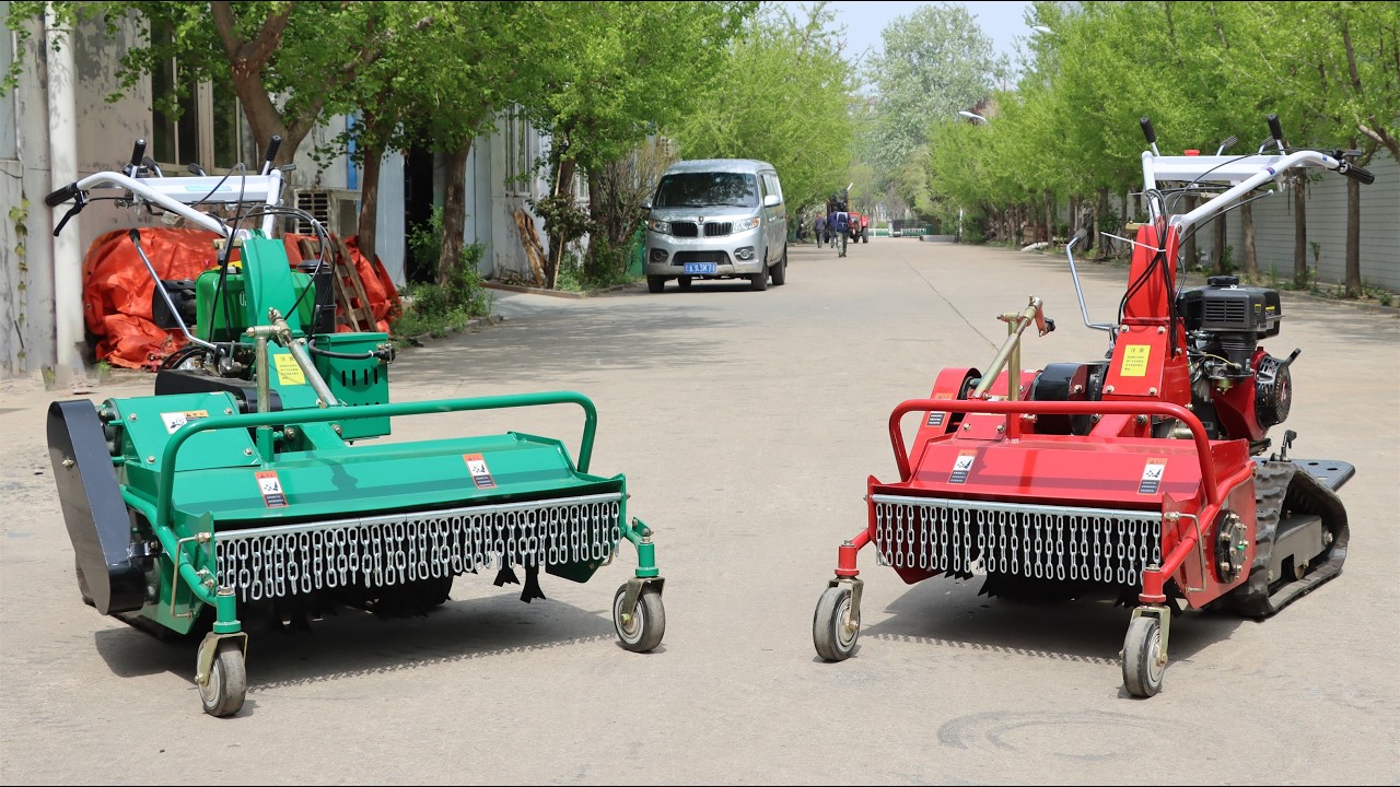 rubber tracks garden lawn mower #lawnmower