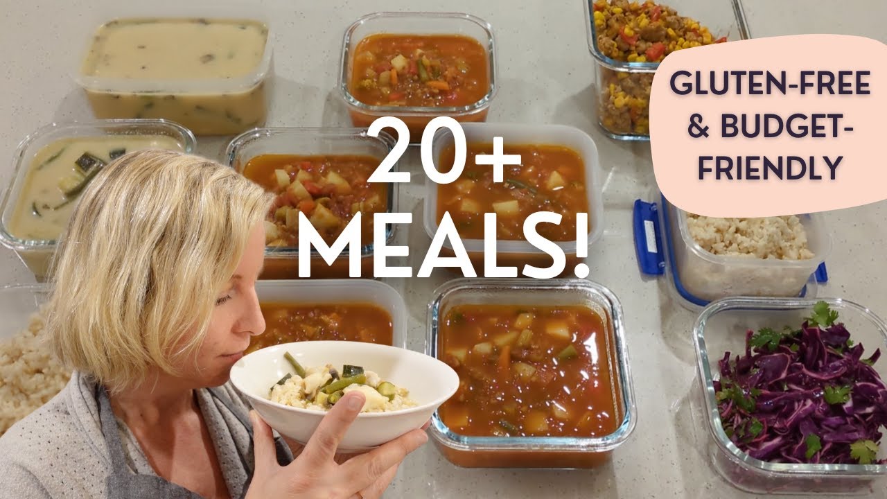 Healthy Meal Prep on a Budget: 20+ Portions for the Week! (Gluten-Free)