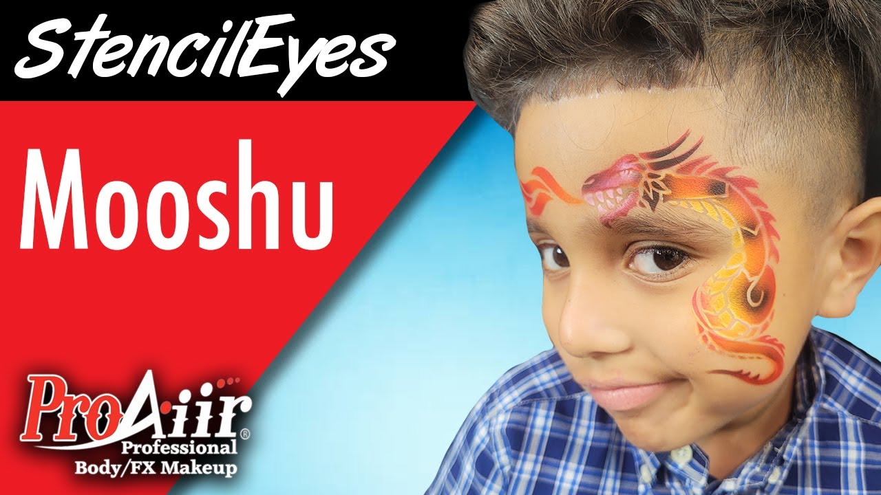 Airbrush Face Painting - Mooshu StencilEyes Profile