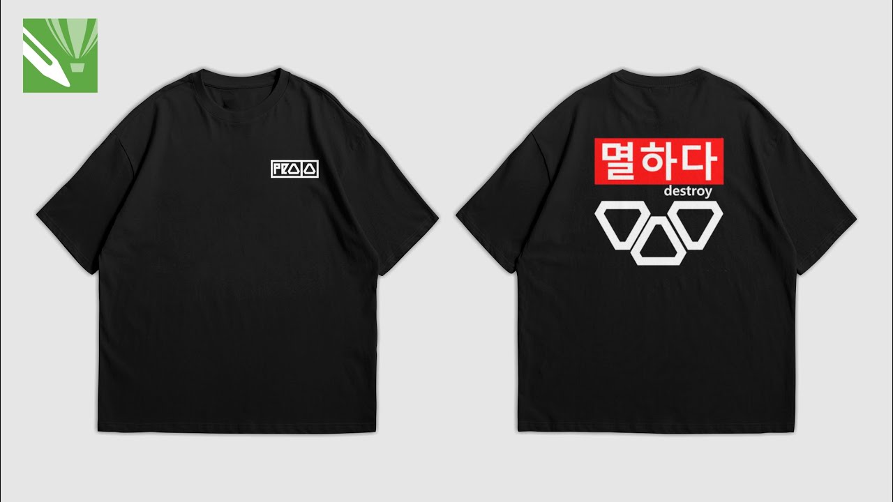 Cara Membuat Mockup Kaos Realistic di CorelDraw | Oversize T-shirt Mockup