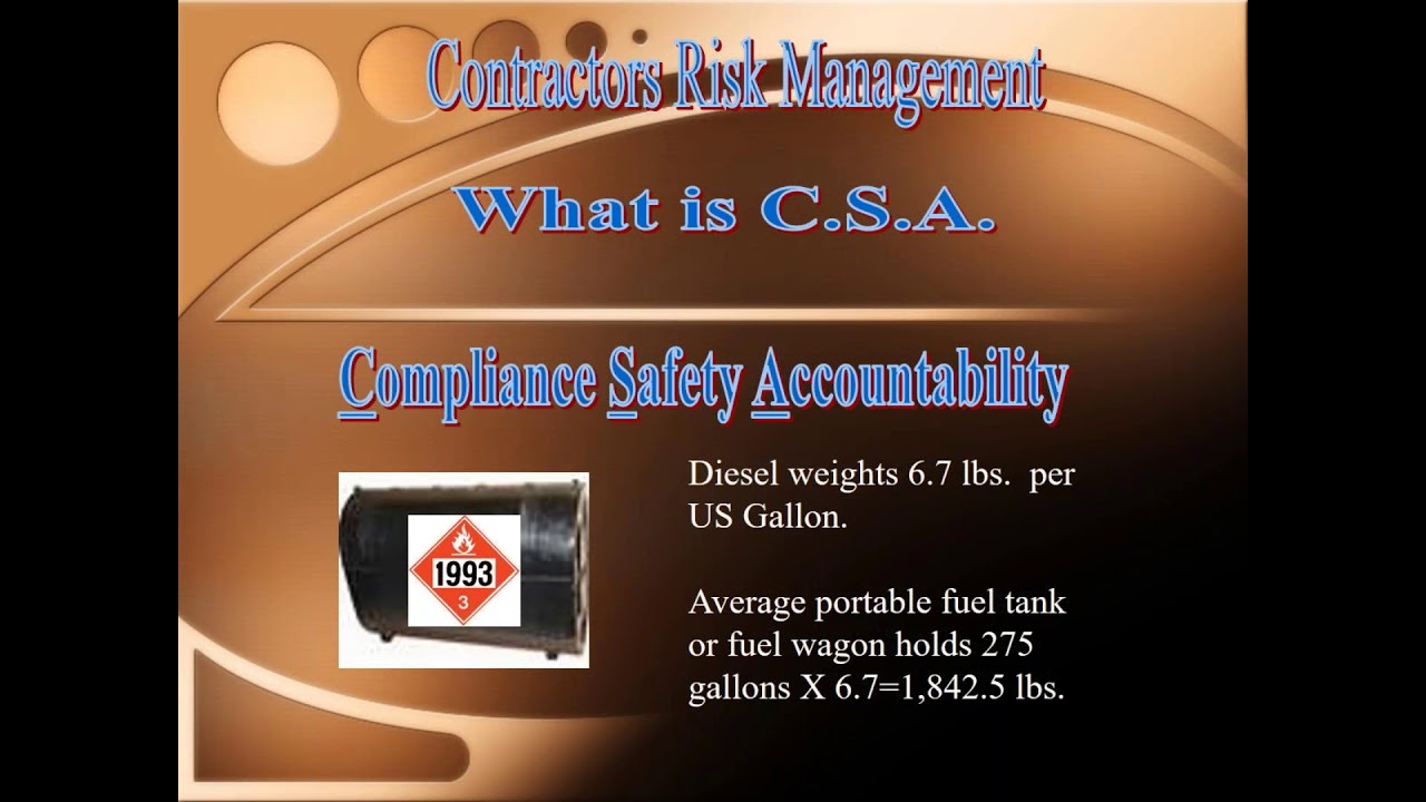 DOT Compliance, Safety & Accountability CSA Webinar