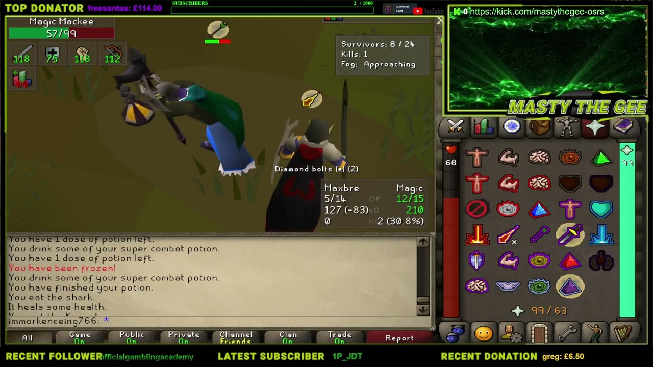 He Killed @messiah_osrs  No one kills Him Apart From me! So i took him with me l0l