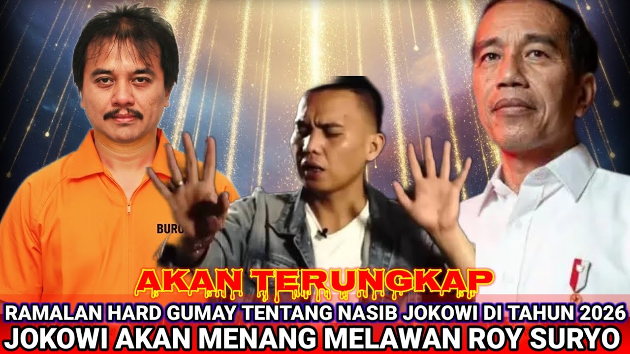 RAMALAN HARD GUMAY TENTANG NASIB JOKOWI DI TAHUN 2026, ROY SURYO AKAN MASUK PENJARA