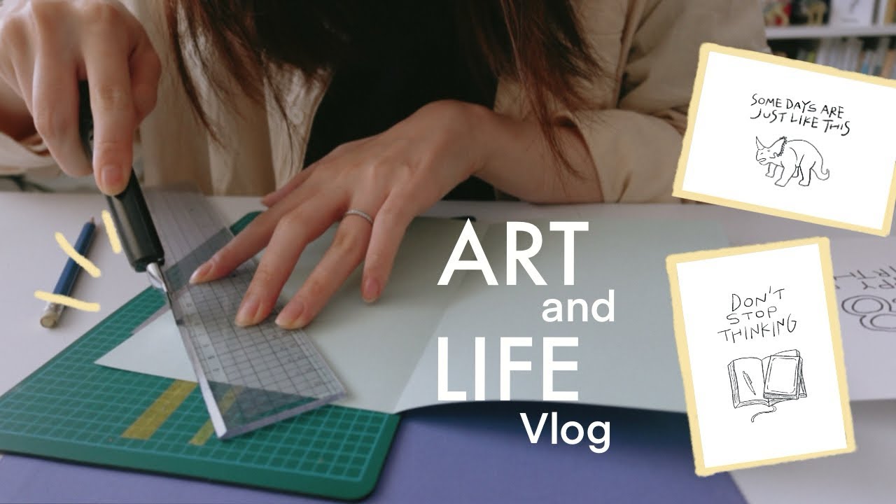 Art vlog | 隙間時間でZINEや発送作業を進めた制作記録
