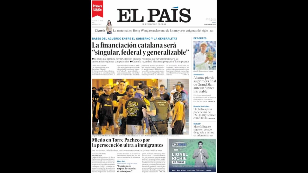 Peri&oacute;dicos informaci&oacute;n general 14/07/25 #periodicos #noticias #elpais #elpa&iacute;s #abc #larazon