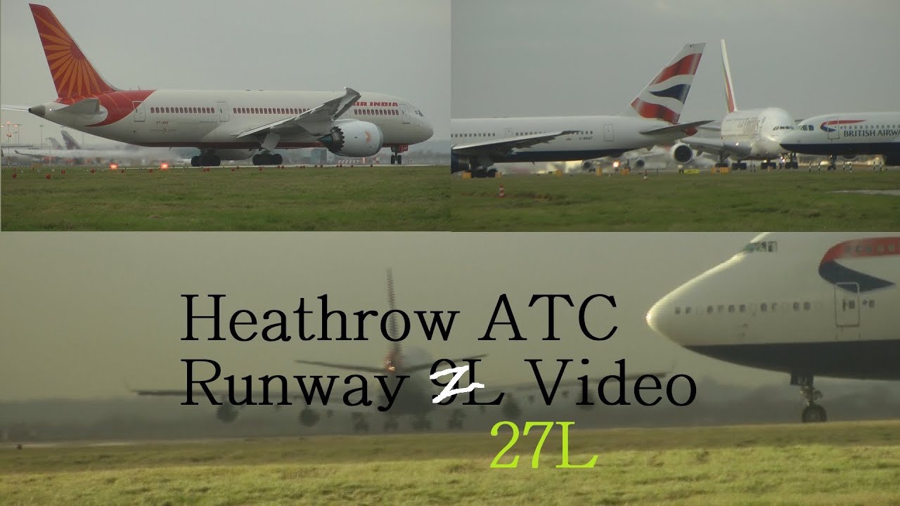 ATC Pilot Communications Windy London Heathrow Airport American 777, Air Canada A330 5th Dec