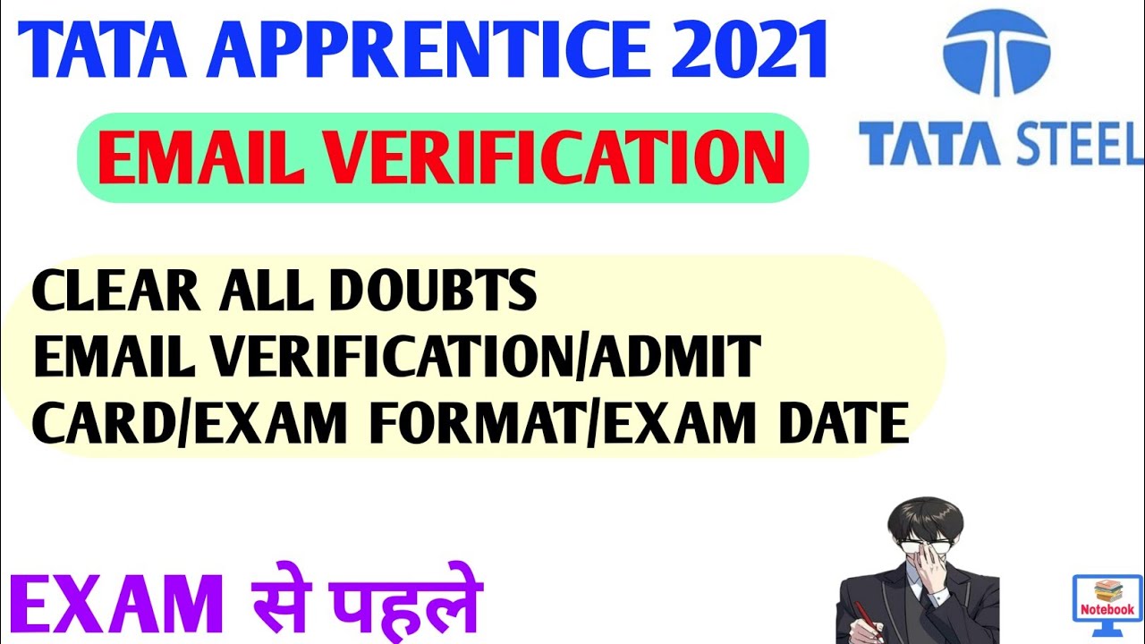 TATA APPRENTICE 2021 | E-MAIL VERIFICATION | ADMIT CARD | EXAM FORMAT | CLEAR YOUR DOUBTS | TA-2021