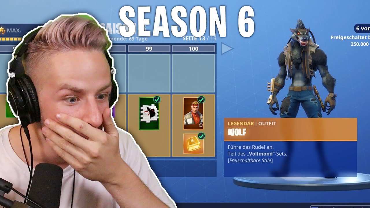 FORTNITE Season 6 - Battle Pass Lvl 100: Alle NEUEN SKINS