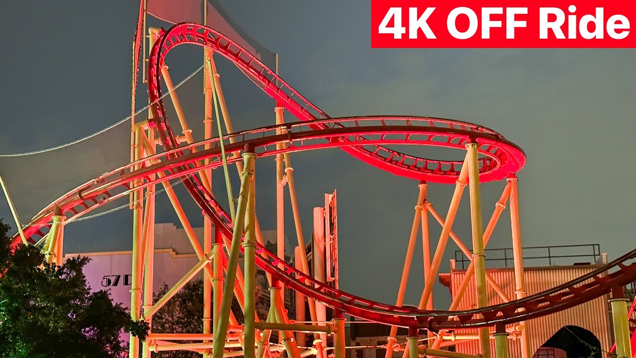 Hollywood: Rip Ride Rockit at Night (4K OFF Ride POV)- Universal Studios Florida, Orlando, FL