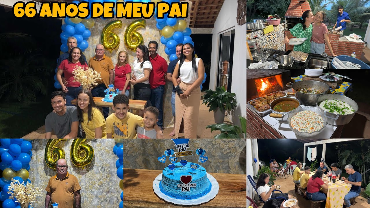 Aniversário de 66 anos do nosso patriarca aqui na roça! 