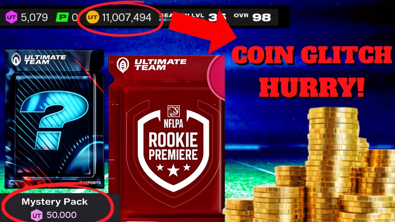 COIN GLITCH Mystery Pack & Rookie Premeires Done for FREE Madden 26 Ultimate Team Coin Making Method