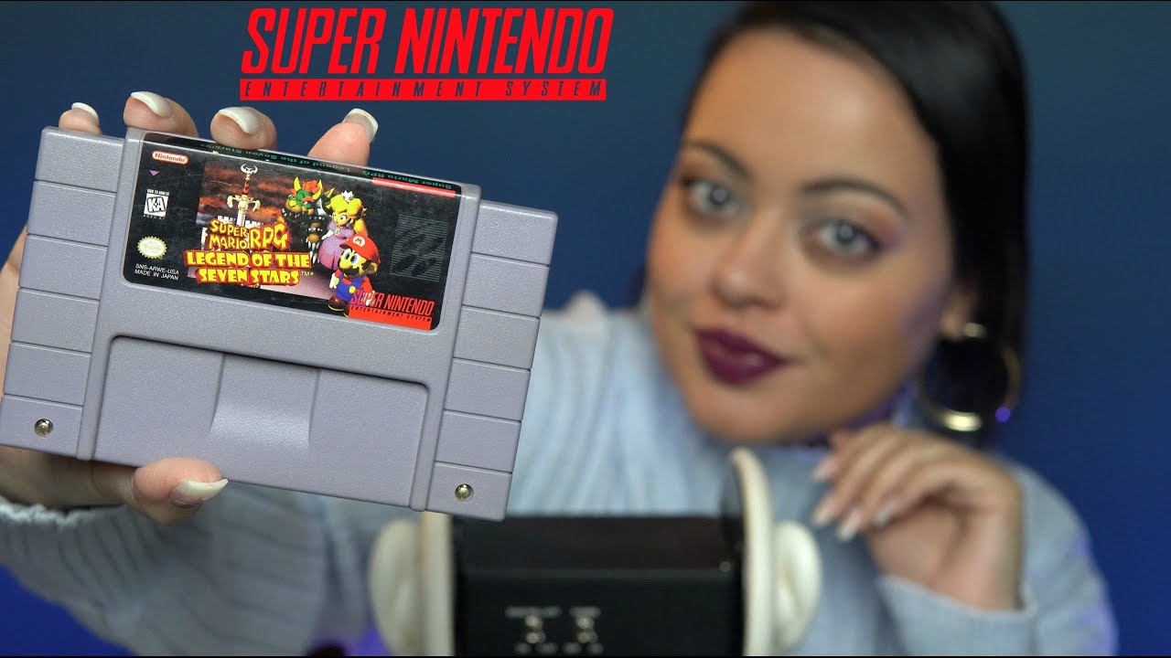 ASMR| Super Nintendo Video Game Collection| 3Dio Whispers |GAME THERAPY