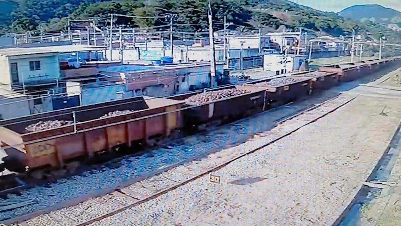 02/14/26 MRS BRASIL Railroad with full coal train. Train no.2 live rail cam on YouTube. 