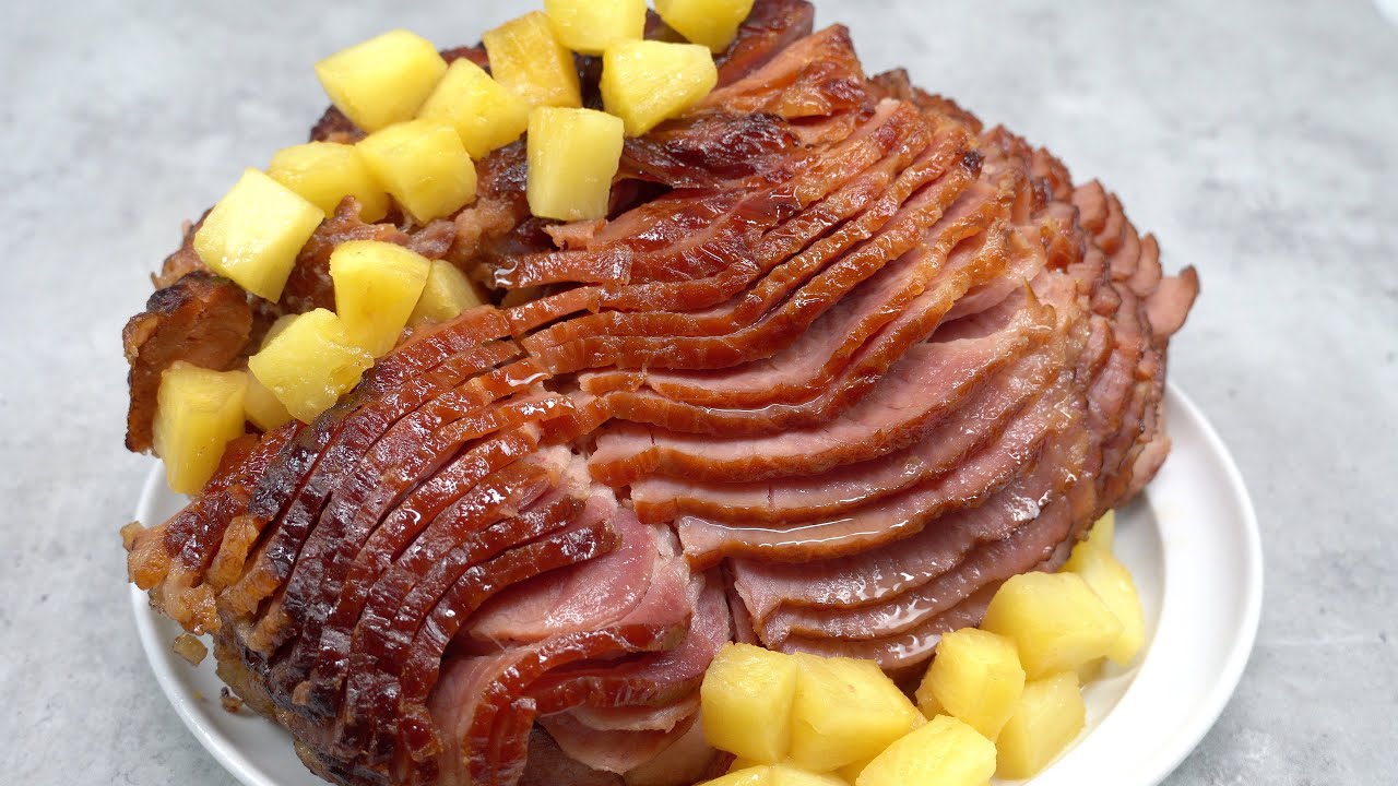 Slow Cooker Brown Sugar Pineapple Spiral Ham is juicy, tender and absolutely delicious