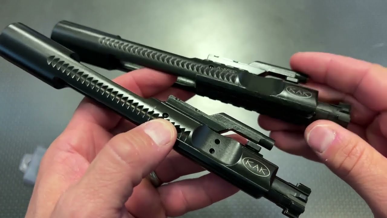 K-SPEC AR15 BCG, 5,56 — двойной эжектор, газовые отверстия направлены вниз
