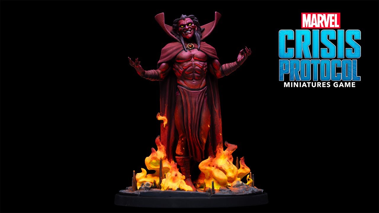 Painting Mephisto from Marvel Crisis Protocol!