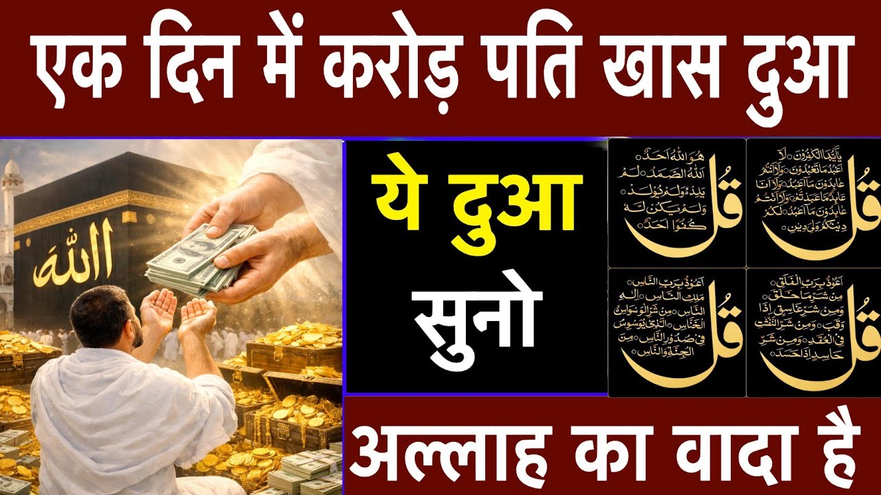बुध के दिन की दुआ 🤲 दुआ ए रोज़ी 🤫 एक बार ज़रूर सुने | Morning dua 🤫| Dua for money | Dua E Hajat