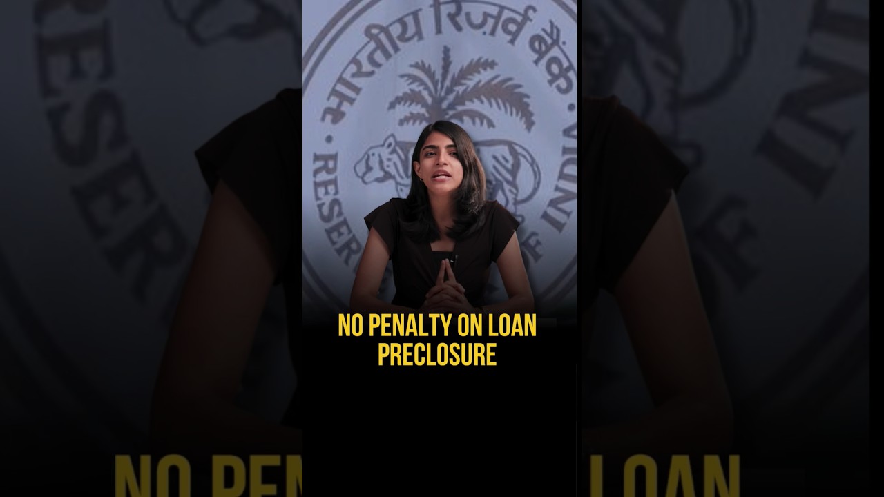 RBI just stopped banks from charging preclosure penalties on loans.  #RBINews #LoanPreclosure