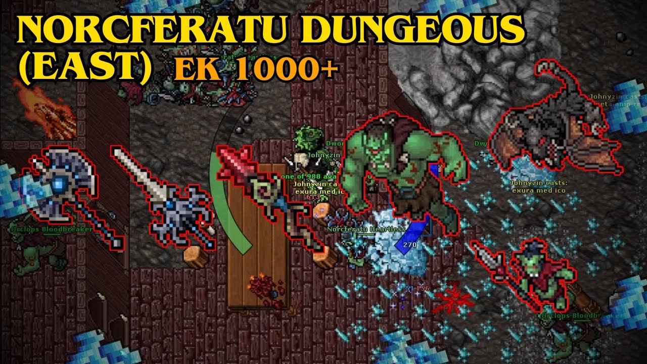 TIBIA - EK 1174 | NORCFERATU DUNGEOUS (EAST) | 9.3KK RAW + 1.4KK PROFIT