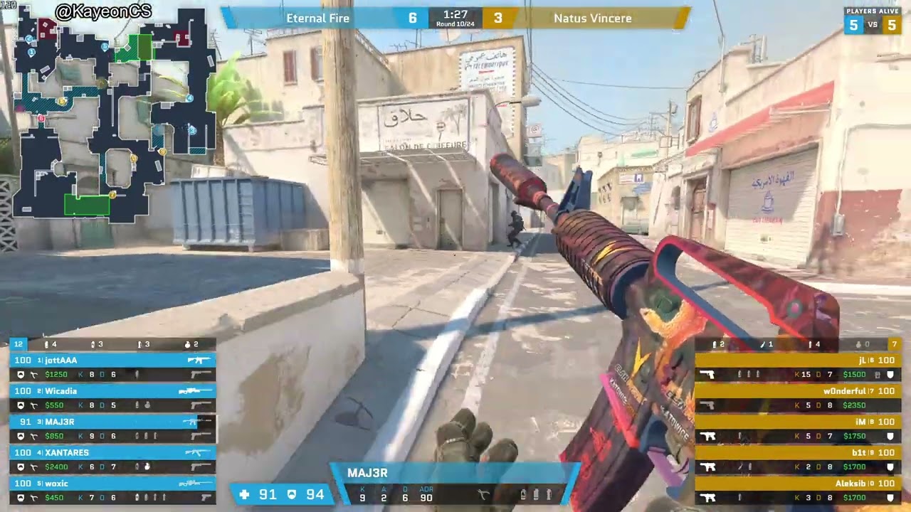 MAJ3R Demo ( 15-9 ) Eternal Fire vs Natus Vincere ( DUST2 ) POV | BLAST Open Lisbon 2025