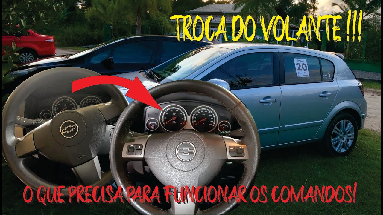 COMO COLOCAR VOLANTE COM COMANDOS NO VECTRA!!! EM DETALHES
