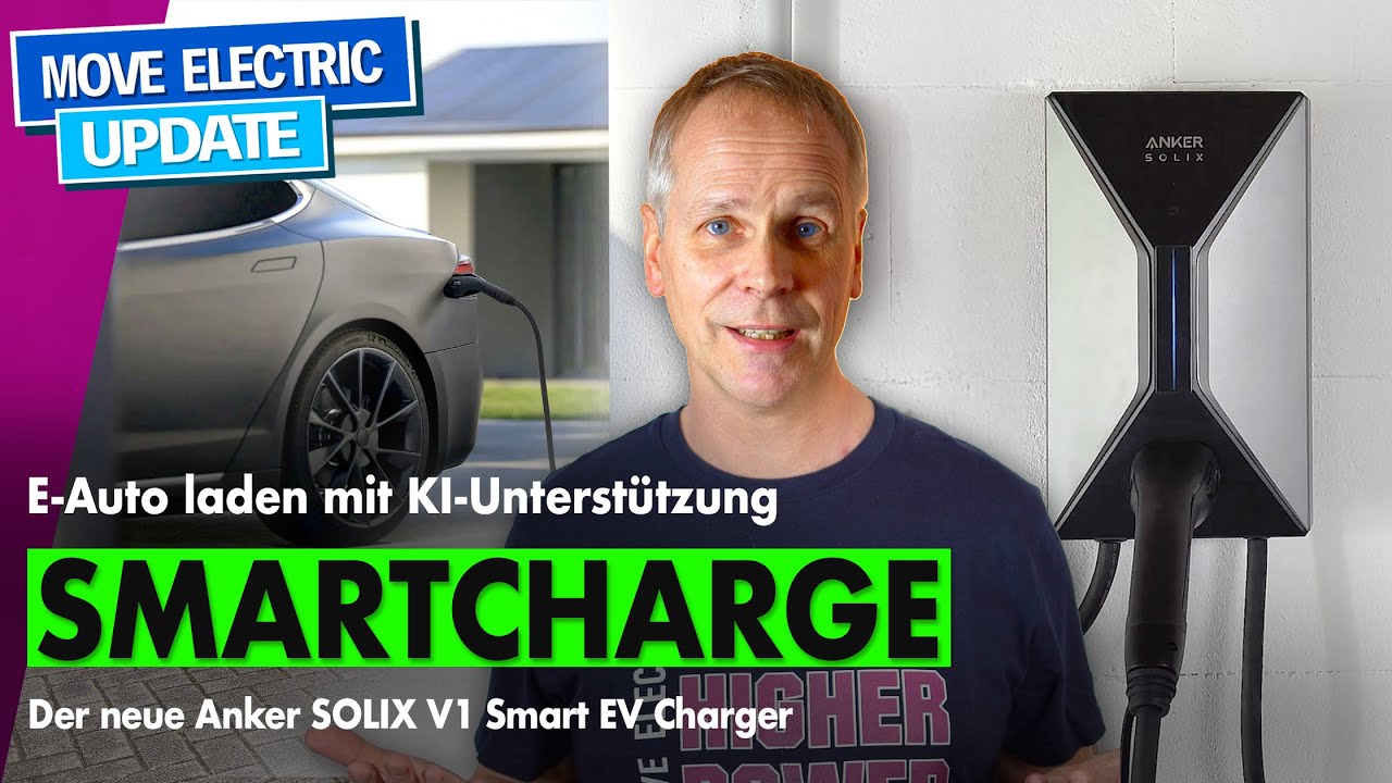 Anker SOLIX V1 Smart EV-Charger - Smarte Wallbox für E-Autos - Laden und sparen mit KI-Untersützung