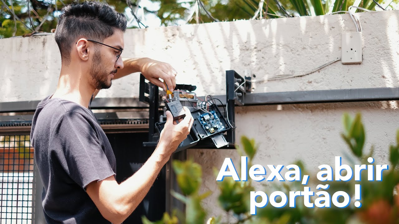 Uma ÓTIMA maneira de se automatizar o PORTÃO DA GARAGEM com a Alexa!