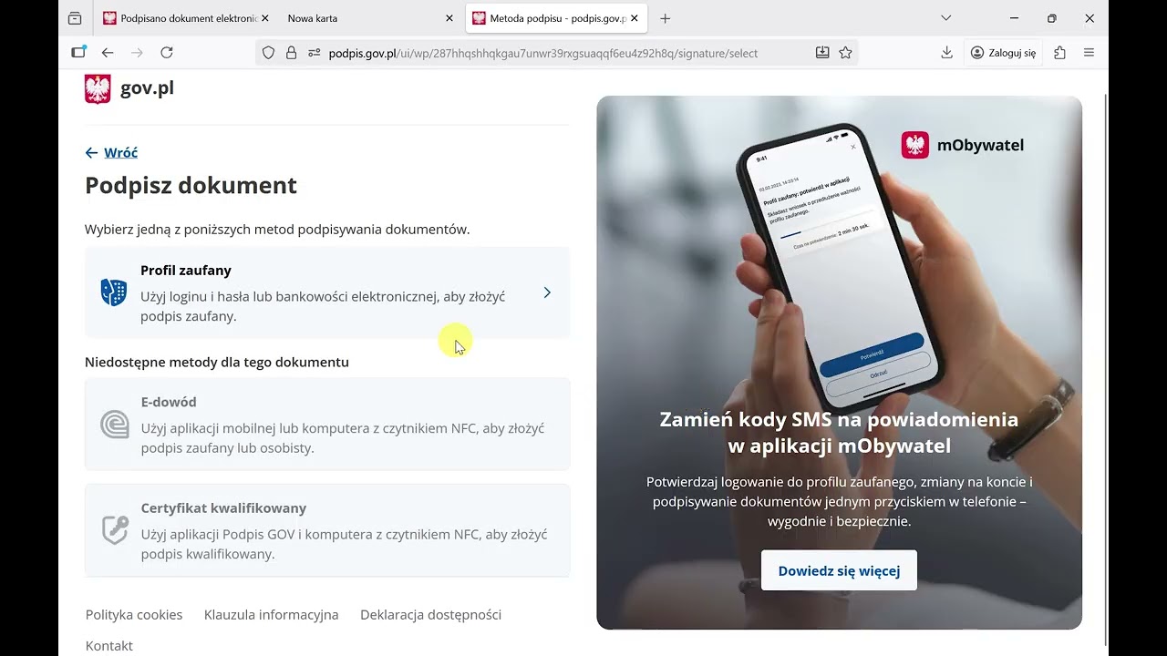 KSeF 2.0 - FS-Faktura SQL - Uwierzytelnienie w KSeF Profilem Zaufanym