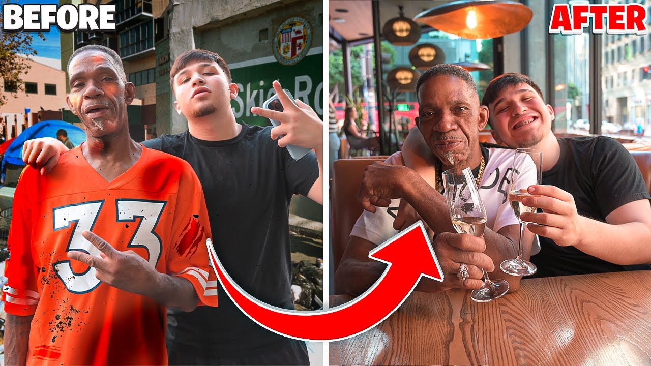 I TRANSFORMED A Homeless Man's LIFE! *EMOTIONAL*