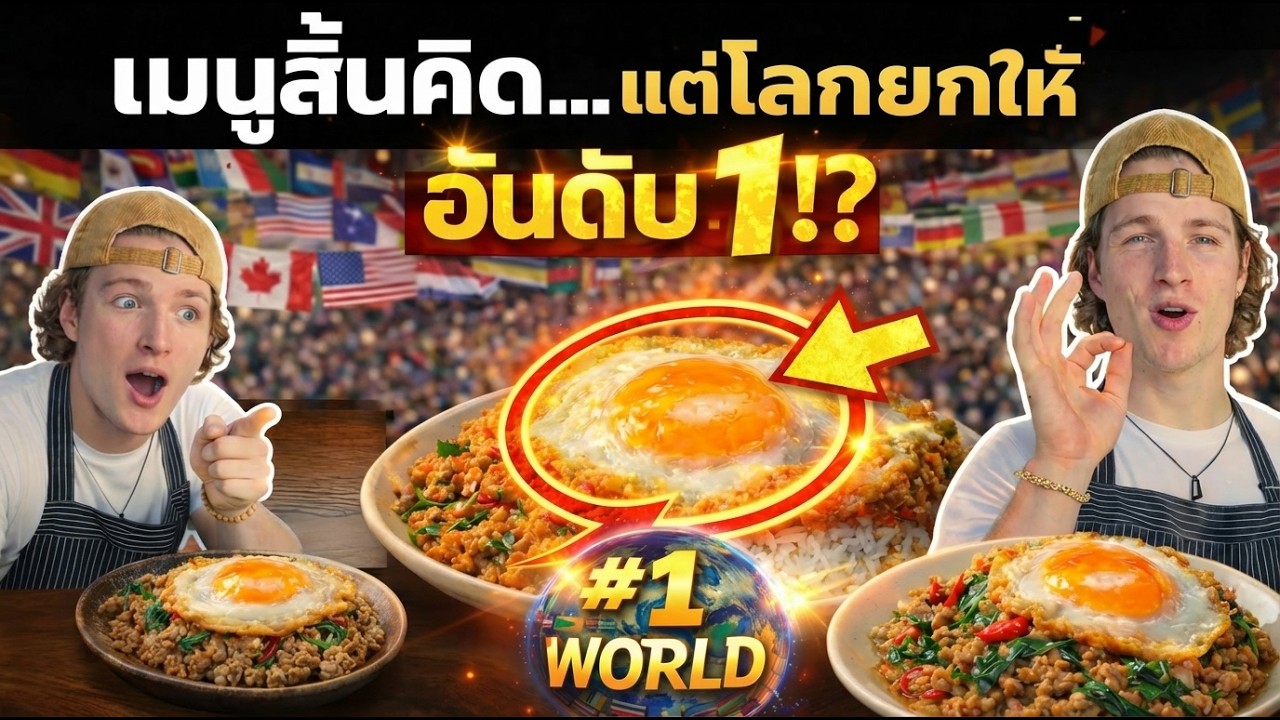 🔥 จีนคลั่ง! ฝรั่งแห่ทำ กะเพราไทย 2 ล้านวิว