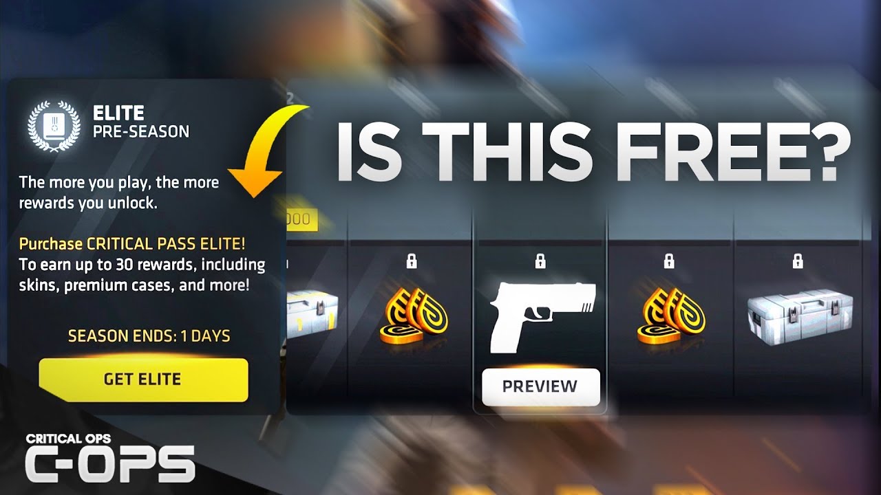 Is The New Critical Ops Battle Pass Free? Critical Pass Info!