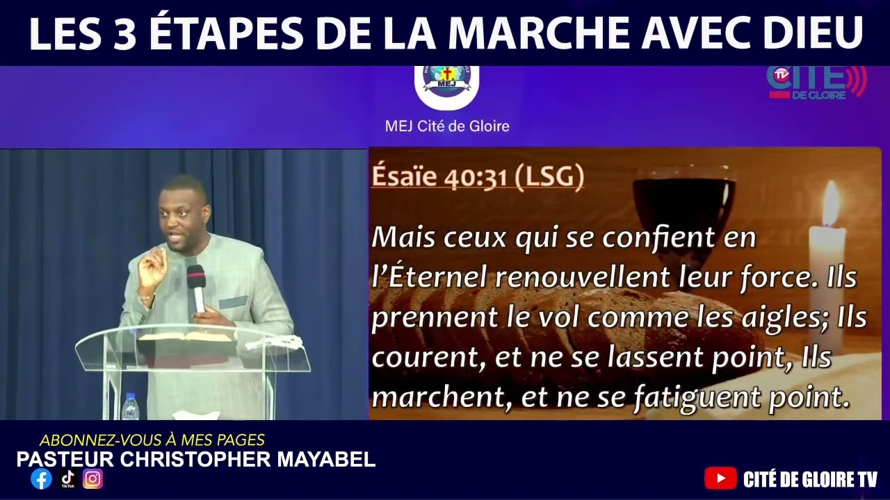 🔴 LES 3 ÉTAPES DE LA MARCHE AVEC DIEU .