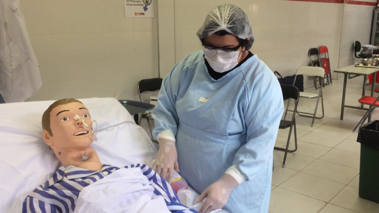 Sonda Nasogástrica (SNG) Retirando resíduo gástrico (RG)