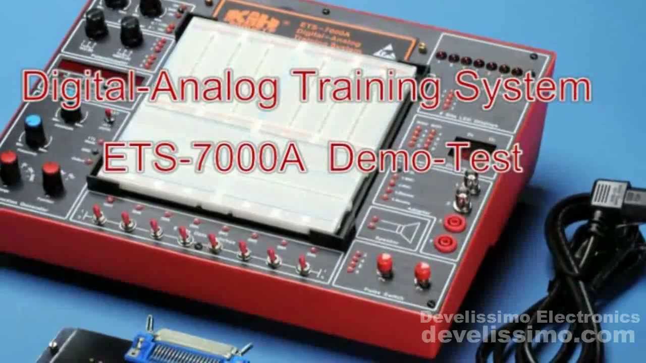 Demo on the ETS-7000A digital/analog training system.