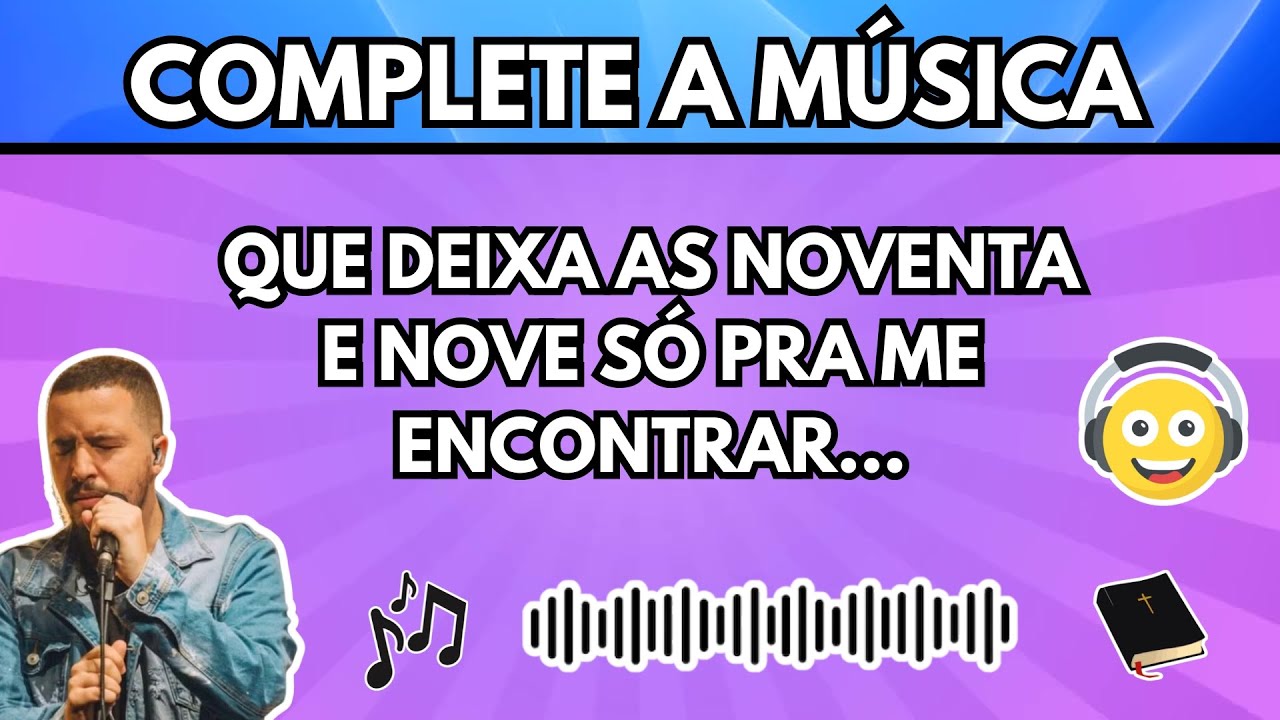 Complete a Letra da Música Gospel | Desafio Musical🎶