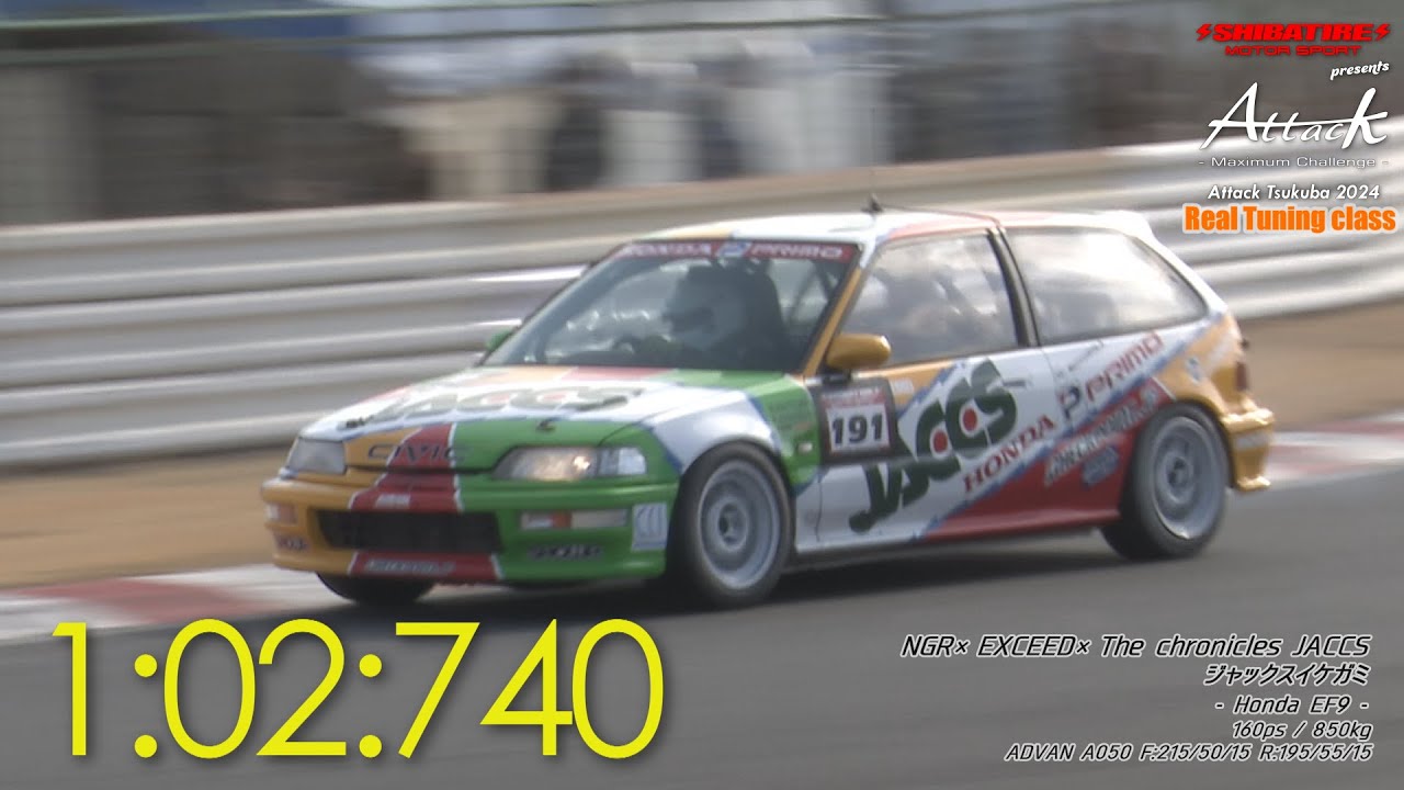 Shibatire presents Attack Tsukuba 2024 ：NGR×EXCEED×The chronicles JACCS/ジャックスイケガミ[Honda EF9]