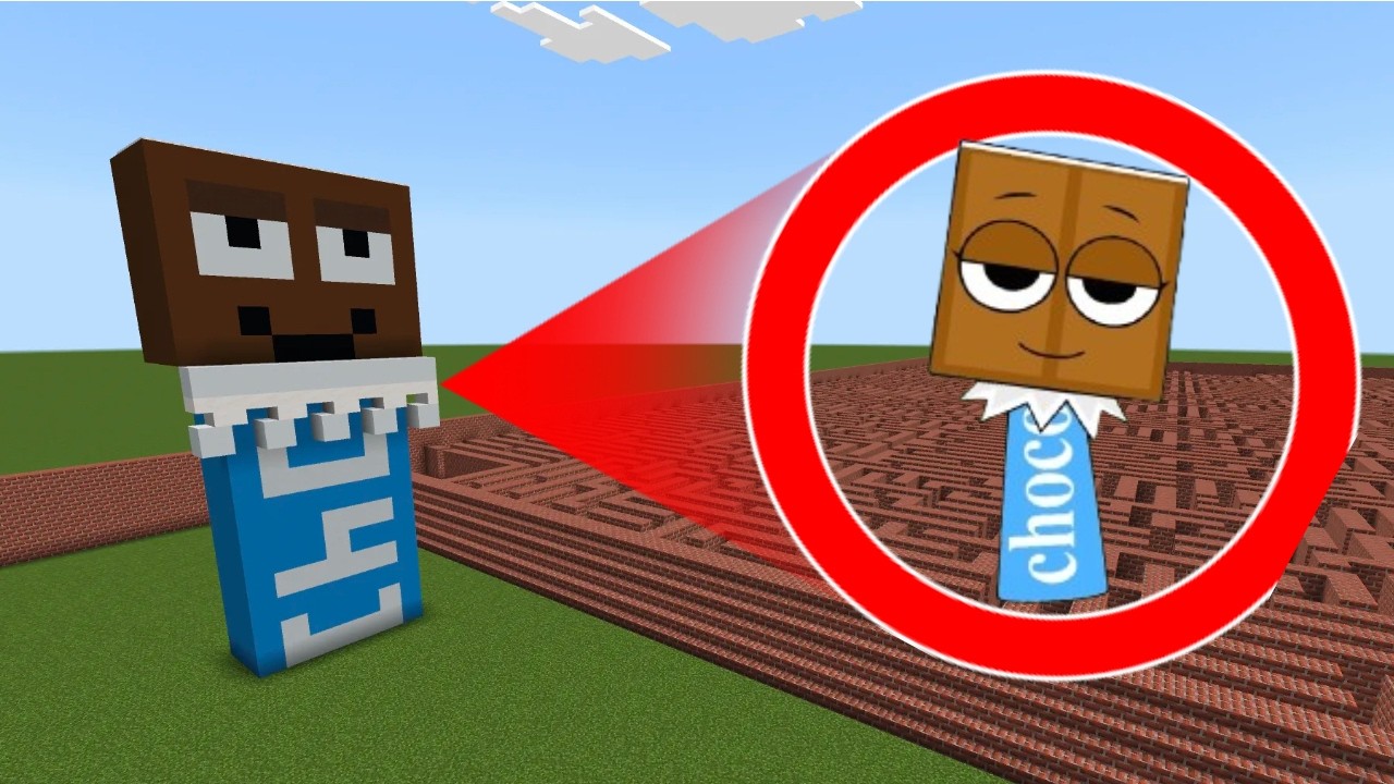 I Built CHOCO in Minecraft… and EXPLODED Her 😱🍫💣