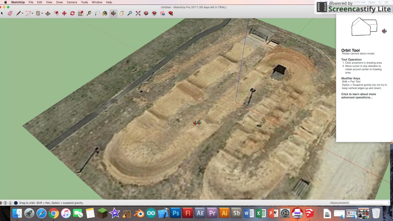 Sketchup Tutorial - BMX Race Track Part I
