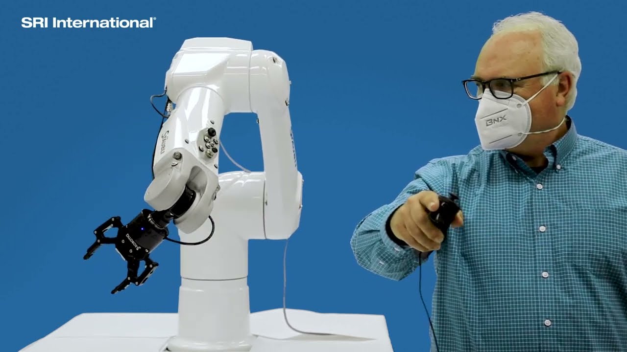 SRI's telemanipulation software integrated with Staubli robot arm