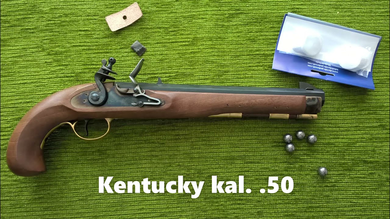 Pistolet skałkowy Kentucky - pierwsze strzelanie