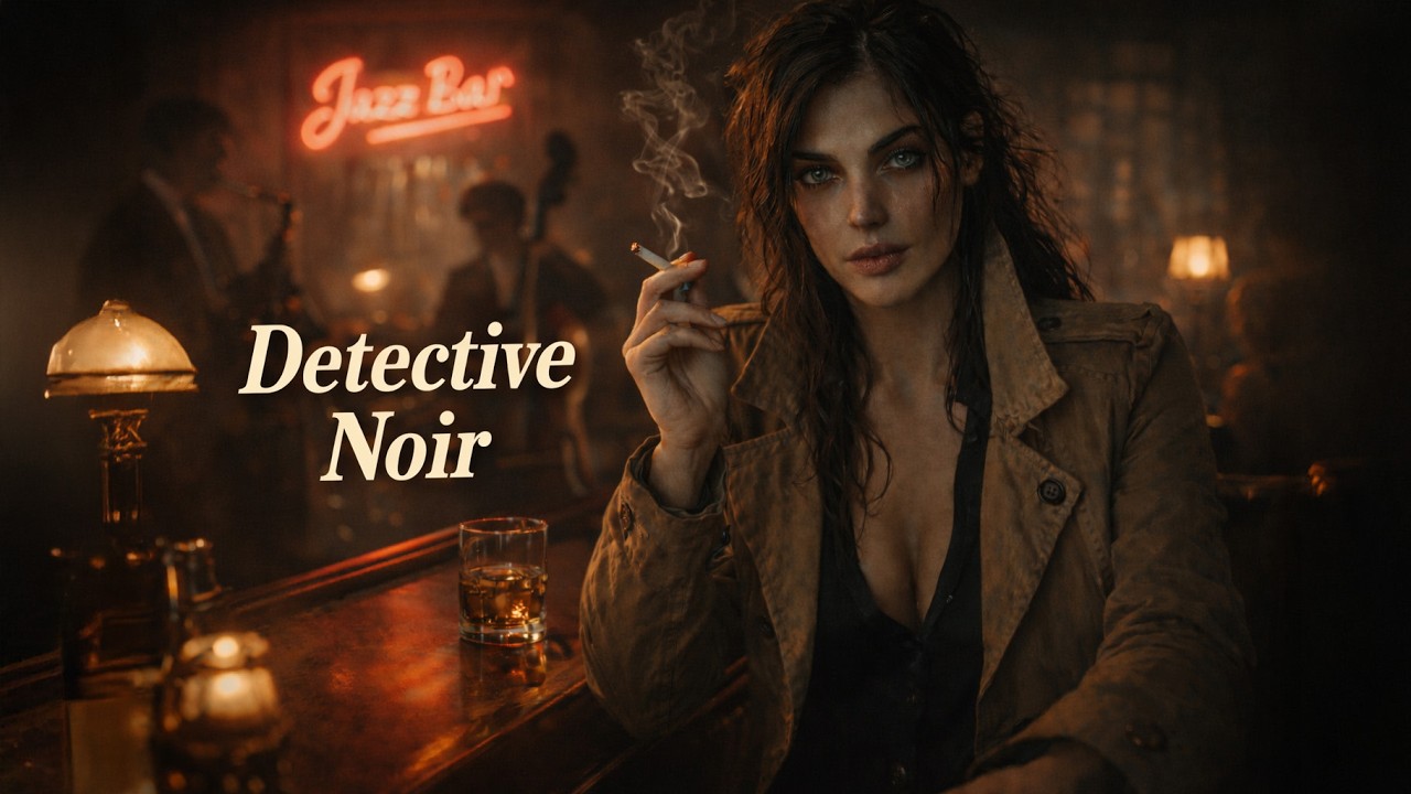 2 Hours of Midnight Noir Jazz | Rainy City Detective Vibes