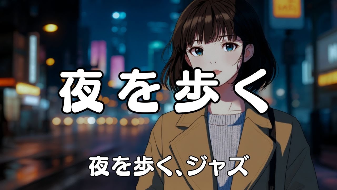 夜を歩く｜深夜の街に溶けるジャズバラード｜Night Jazz for Late Night Walks