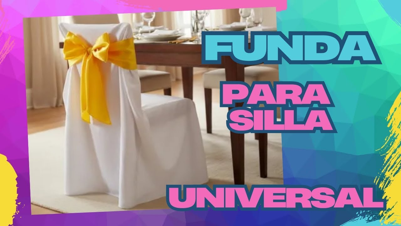TUTORIAL FUNDA DE TELA PARA SILLA ( EVENTOS)