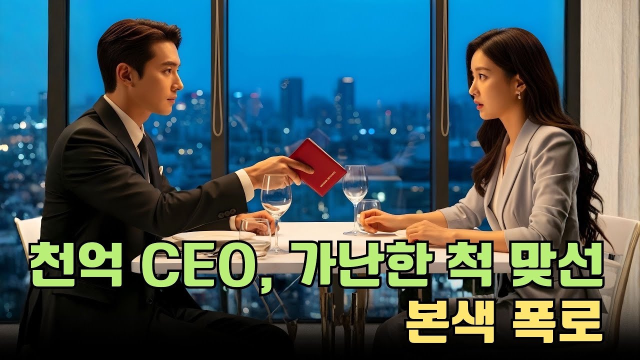 재벌 천억 CEO, 가난한 척 맞선에 나가다… 두 여자의 본색이 드러났다