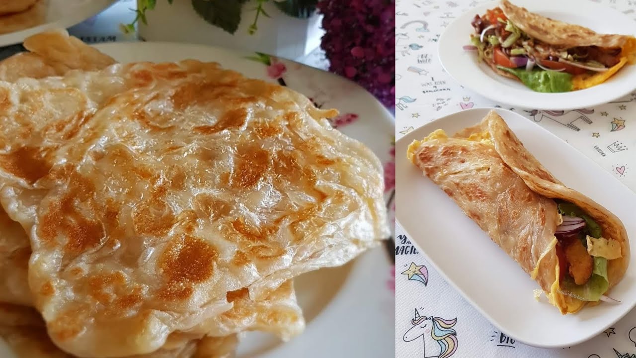 Chinese Pancake /手抓饼 Roti Prata / Canai 印度煎饼 / Super easy, only 5 ingredients  (简单,只需要5 种材料)