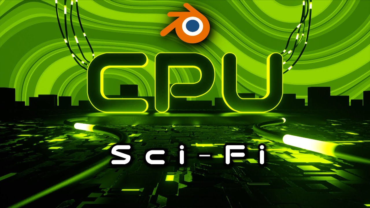 Easy Sci-Fi Text Environment Loop - Blender Tutorial