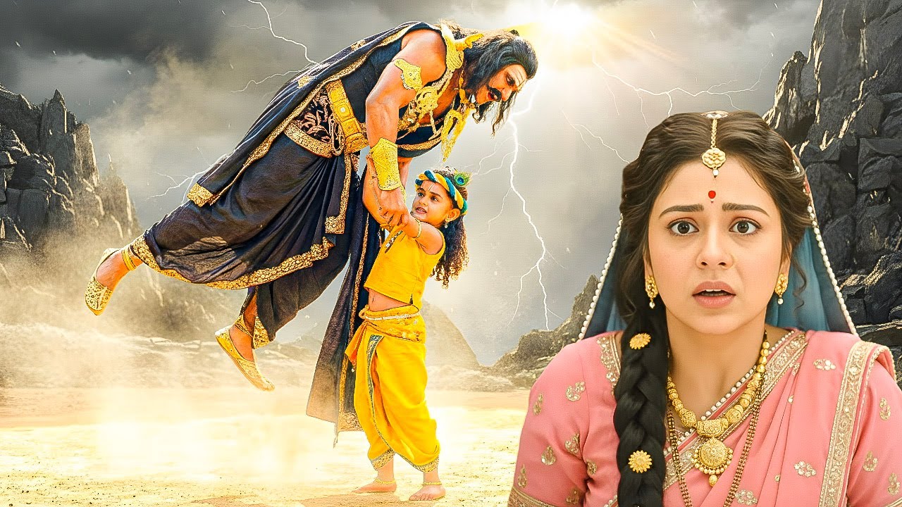 कान्हा ने उठाया कंस को दोनों हाथों से ऊपर, मईया देख कर हुई भयभीत || Yashomati Maiyaa Ke Nandlala ||