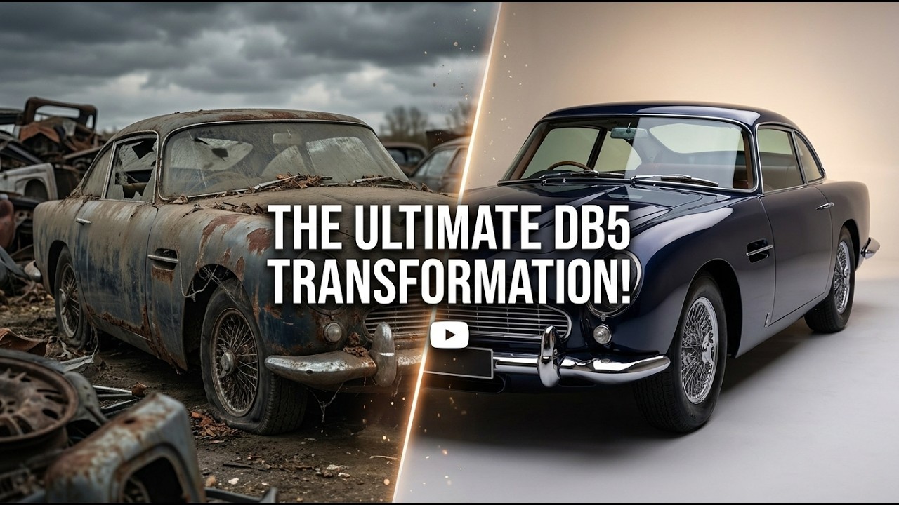 Abandoned 1964 Aston Martin DB5 FULL Restoration &mdash; Satisfying ASMR Transformation to Showroom