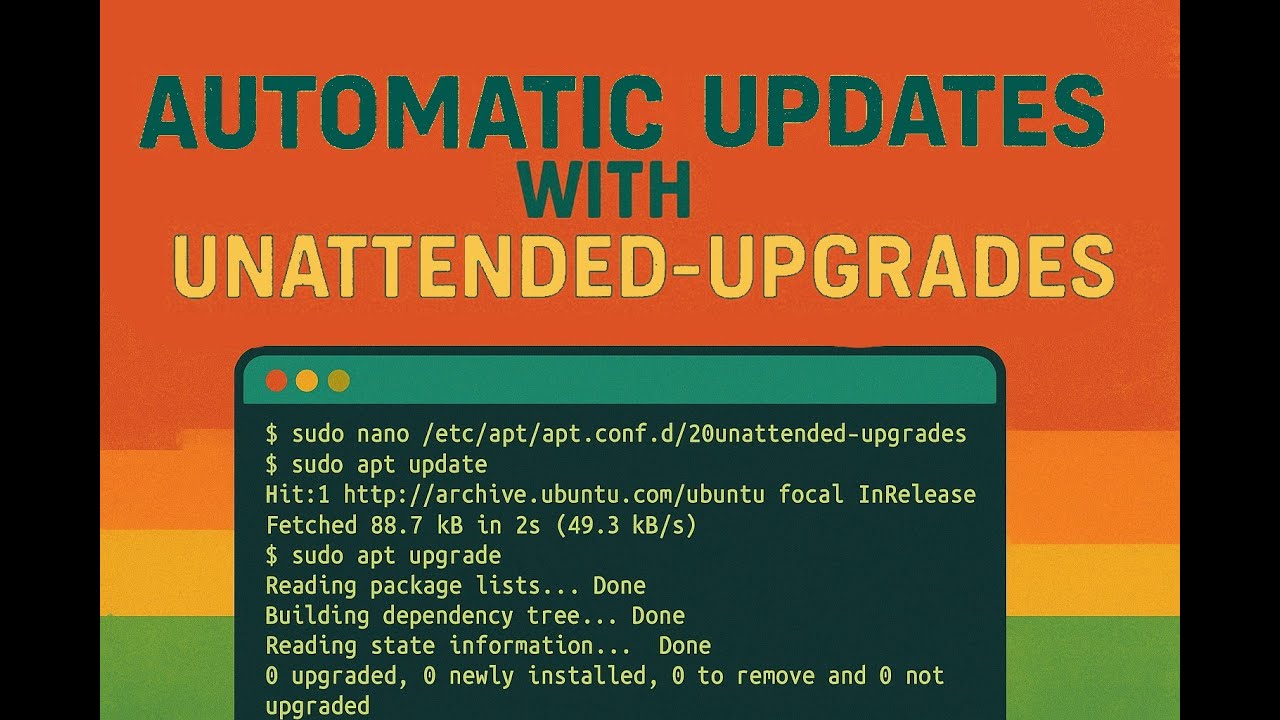 Debian/Ubuntu: Enable and Disable Automatic Updates with Unattended-Upgrades